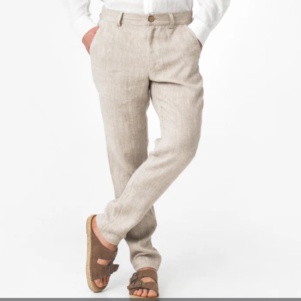 Men’s Magic Linen Straight Leg Pants